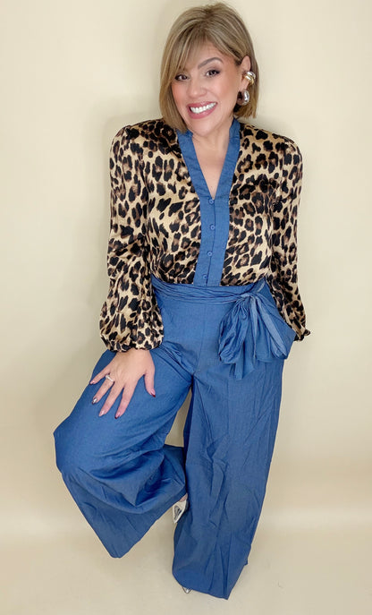 Winona Animal Print Jumpsuit