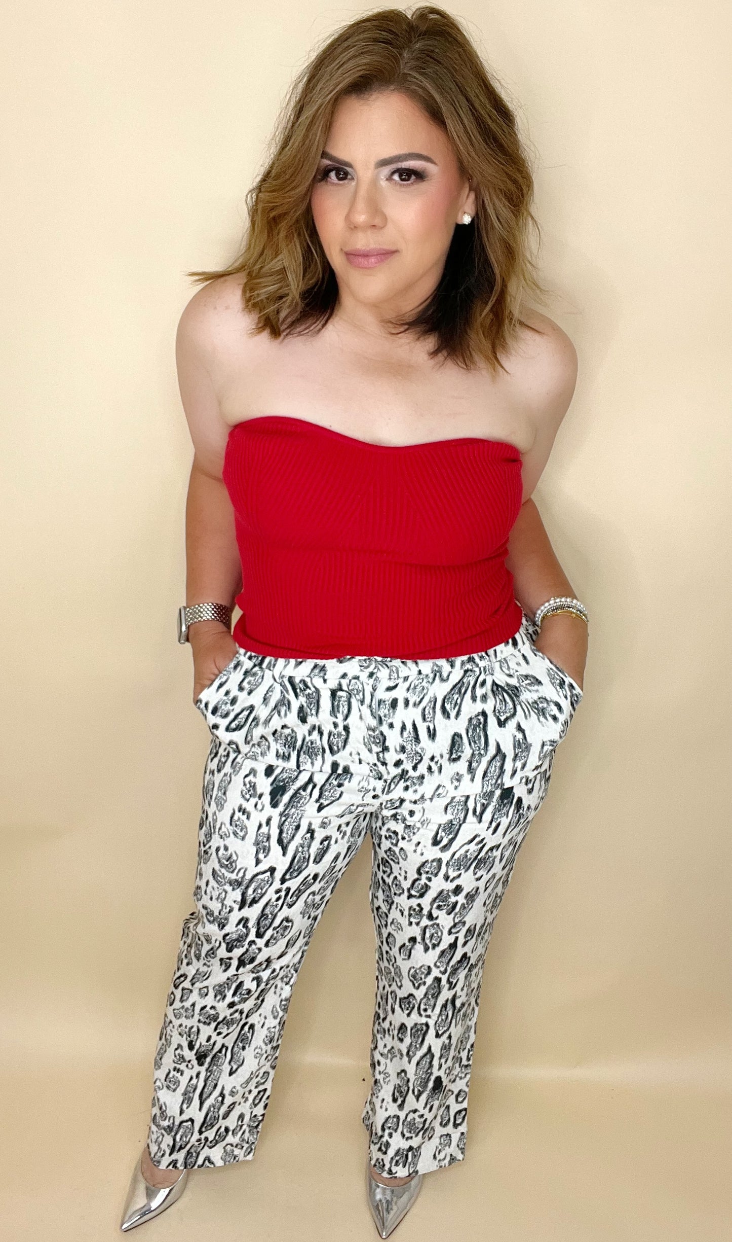 Barbara Animal Print Trousers