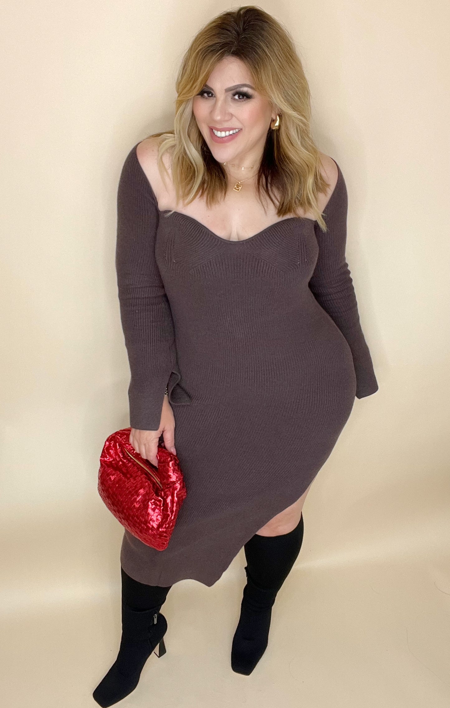 Zoe Midi Sweater Dress