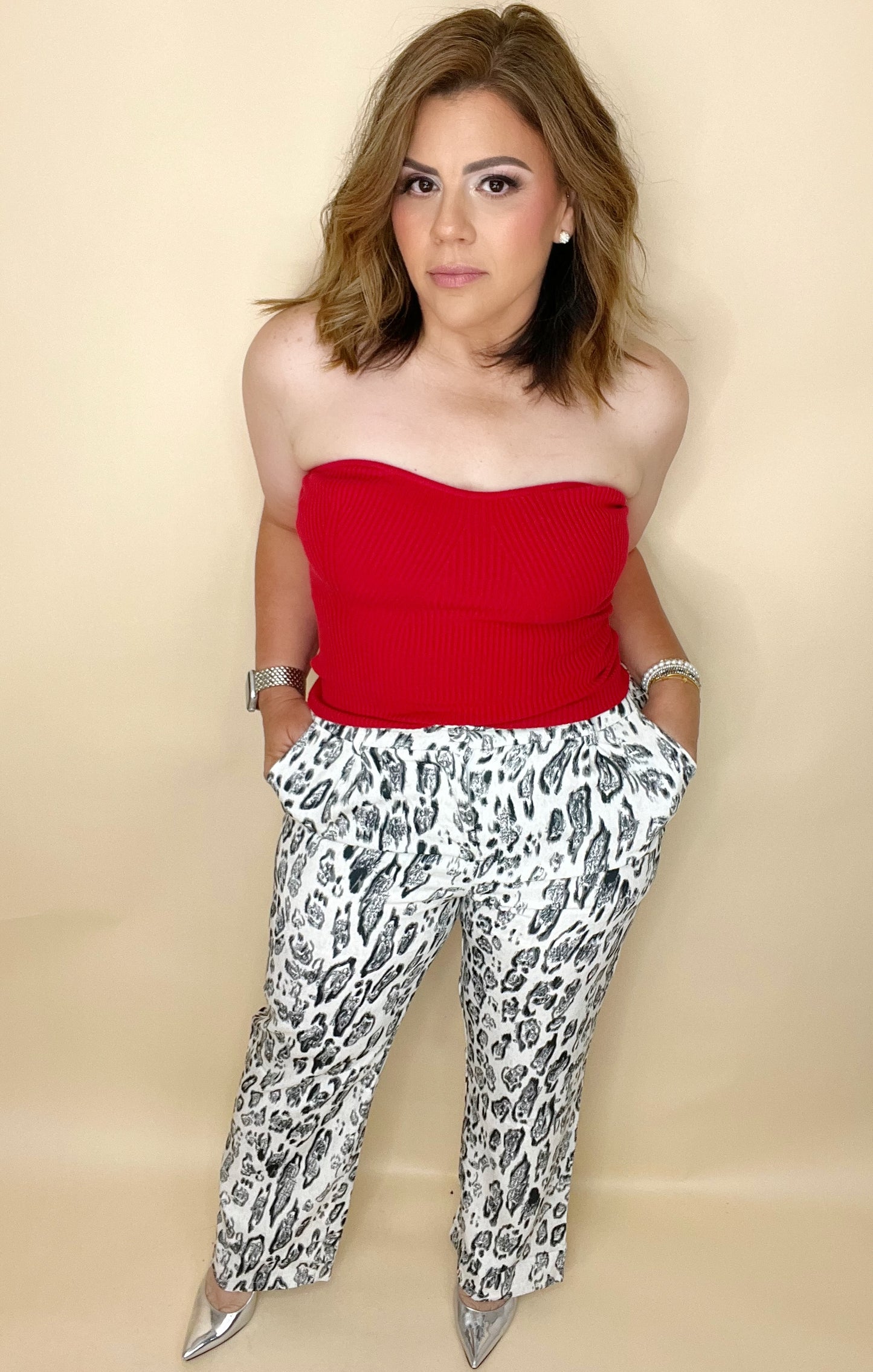 Barbara Animal Print Trousers