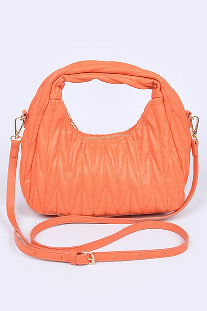 Pleated Crinkle Convertible Bag