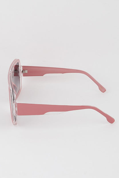 Oversized Block Frame Shield Sunglasses