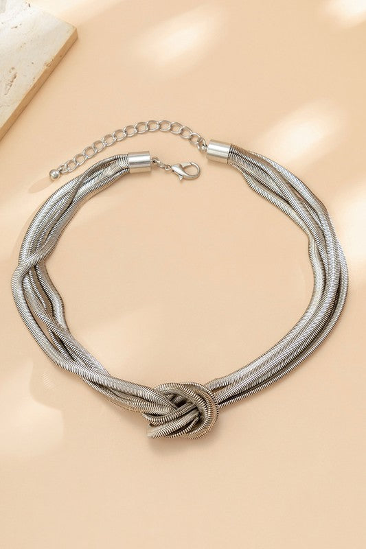 Silver Knot Necklace