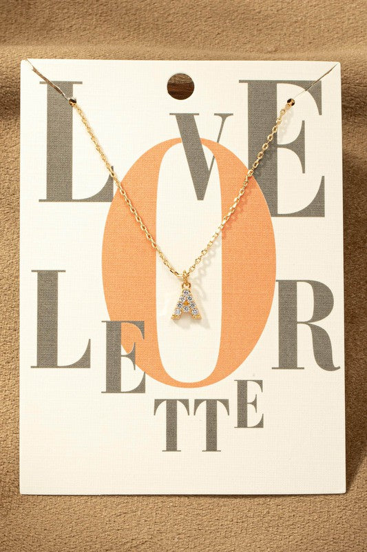 Small Letter Necklaces