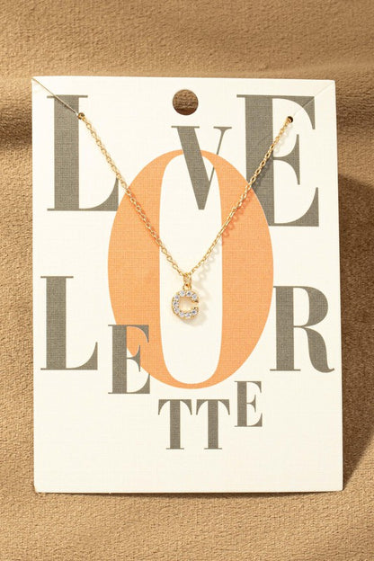 Small Letter Necklaces