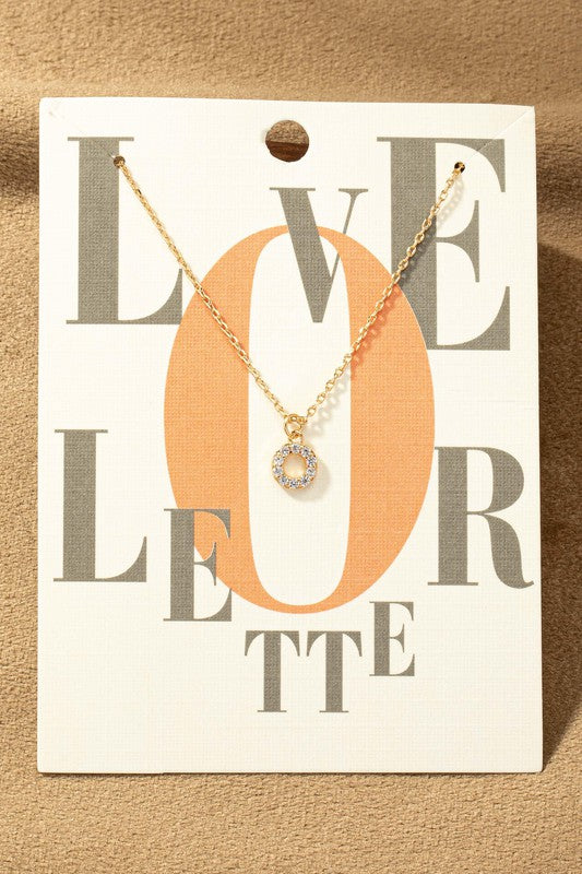 Small Letter Necklaces