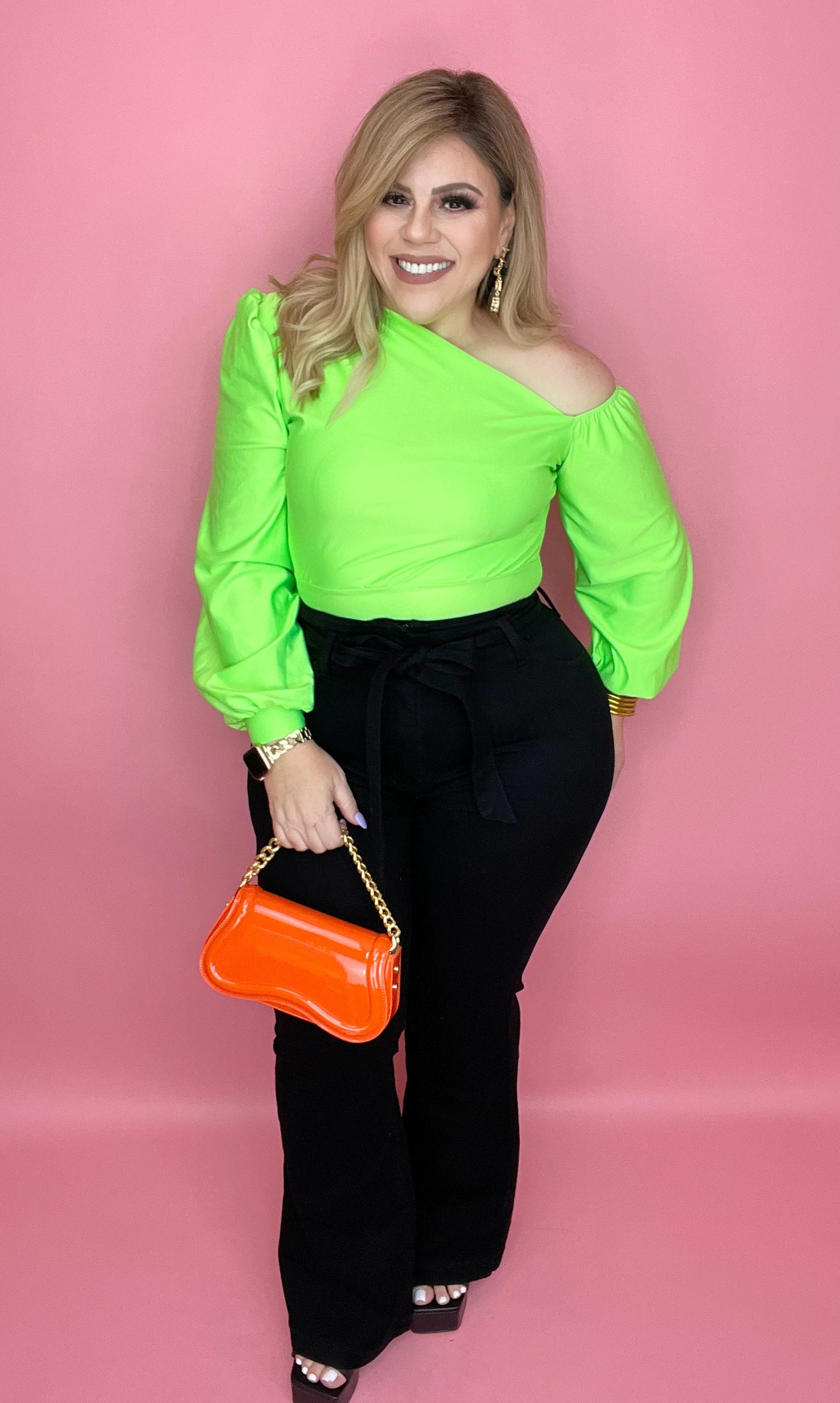 Dalia Top In Neon Green