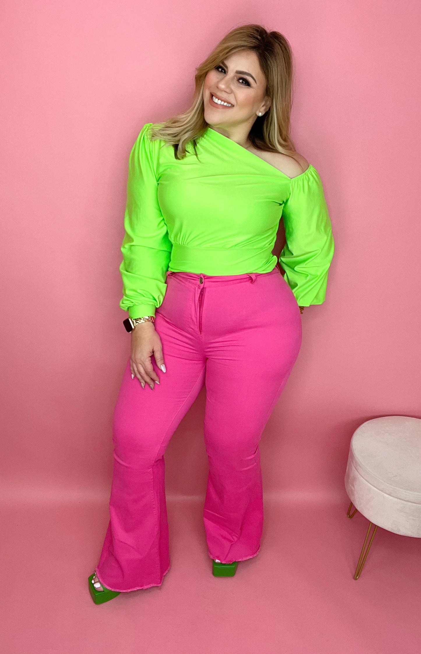 Pink Madness High Waisted Pants