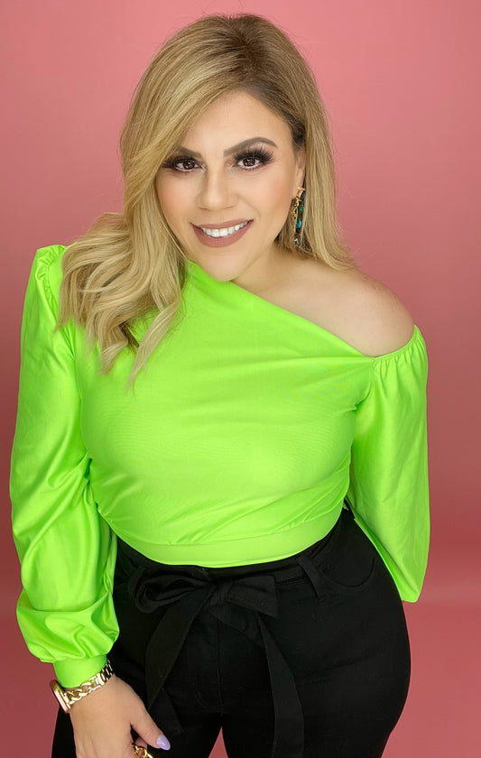 Dalia Top In Neon Green